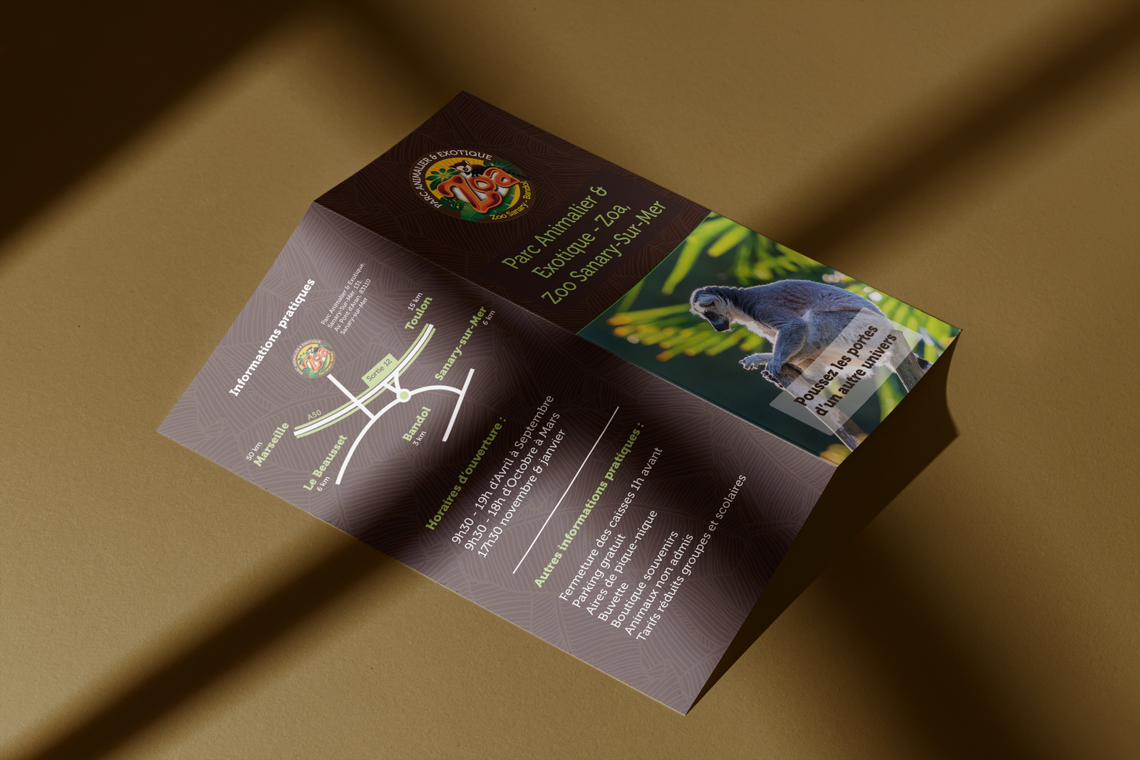 Miniature de PAO – Dépliant promotionnel pour le Zoa Parc