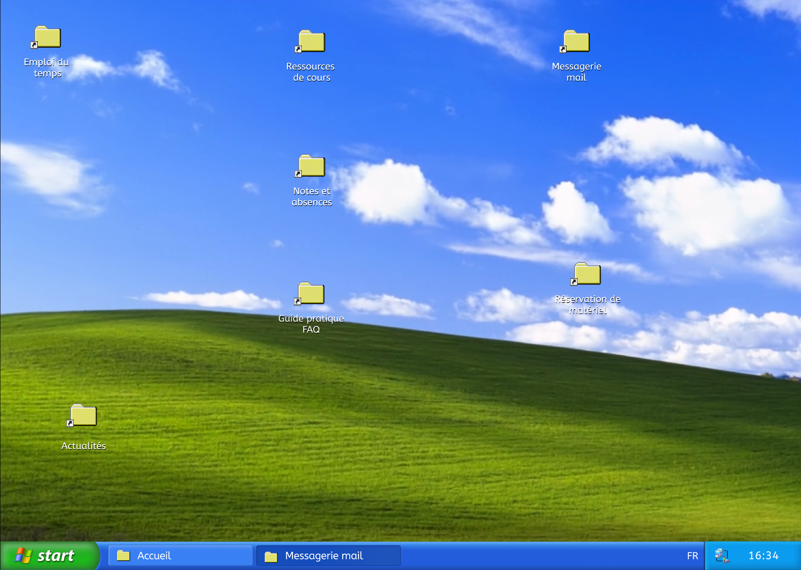Miniature de Maquette d'un intranet étudiant